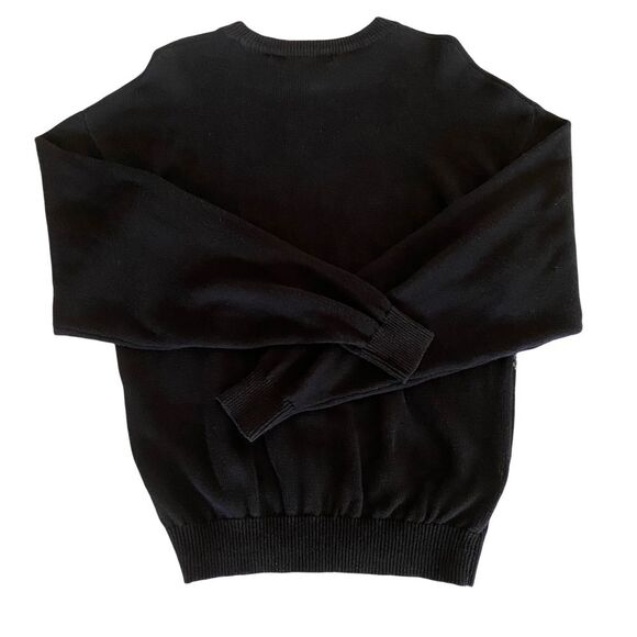 Vintage 90s Laura Pearson International Zig Zag Sweater Black - Picture 2 of 7